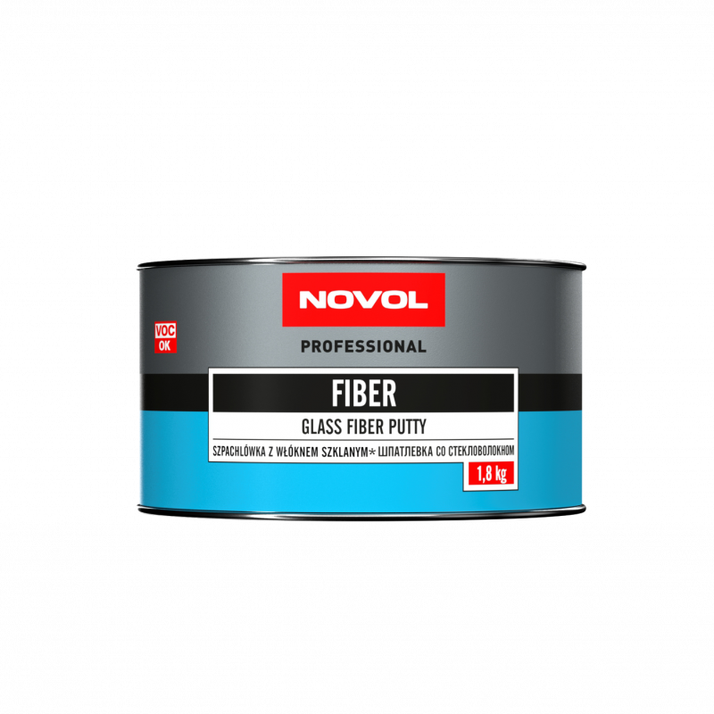 Mastic Renforcé Fibres de Verre FIBER Novol - Réparation Carrosserie, Haute Résistance