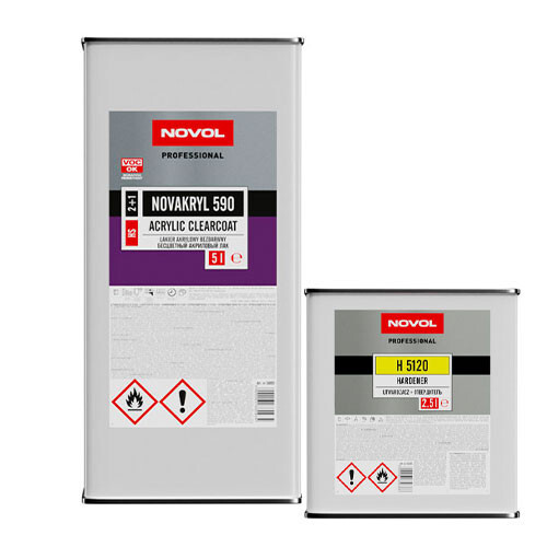 NOVAKRYL 590 - Kit Vernis Acrylique 5L + 2,5L Durcisseur - Cosmo Color